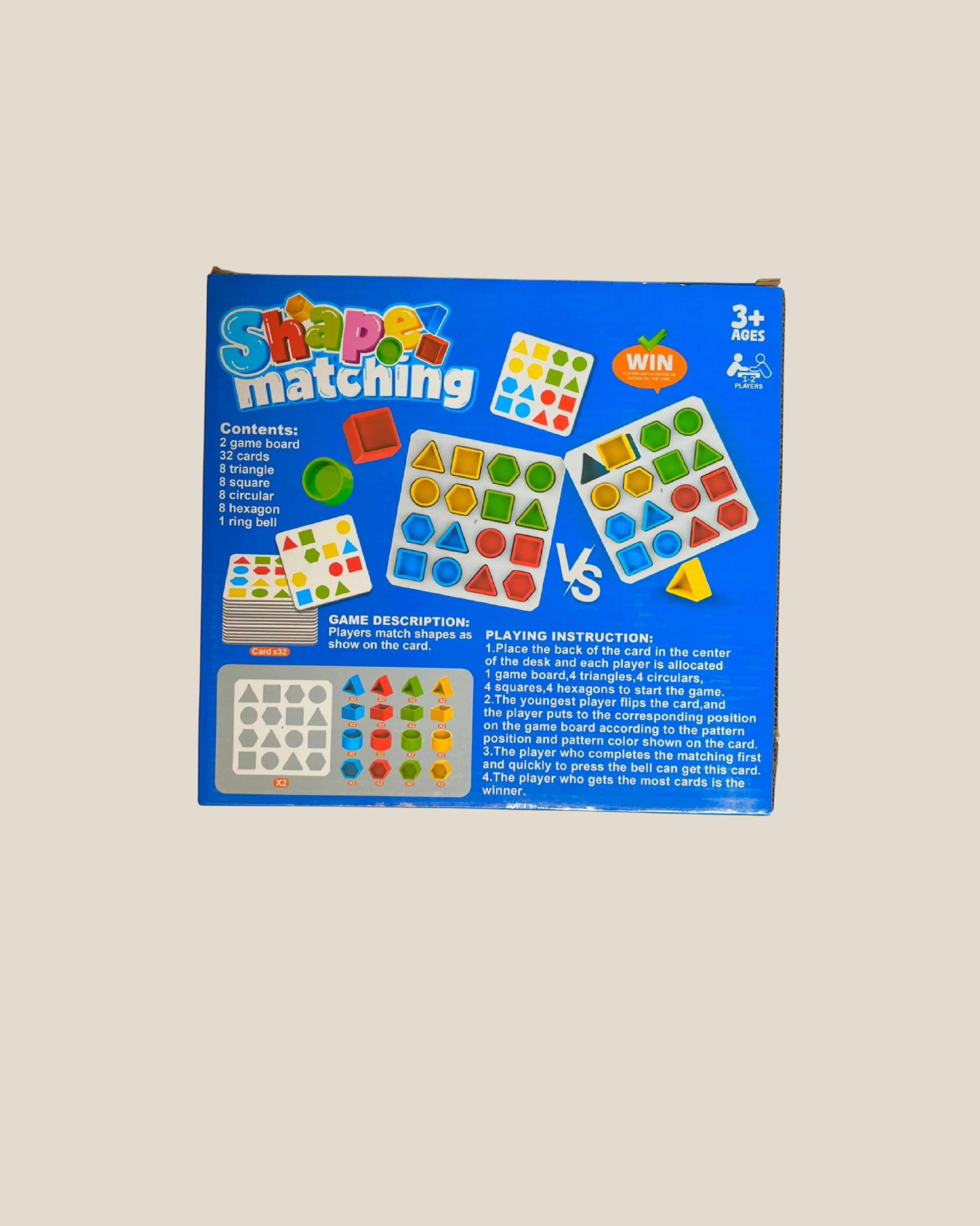 Shape Matching Educational Toy Set - Colors & Geometry Game